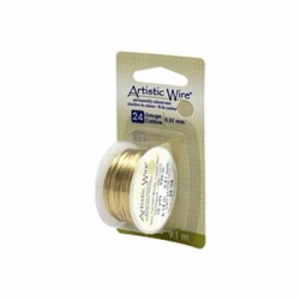  Artistic Wire(アーティスティックワイヤー) ノンターニッシュブラス 0.5mm×約9.1m 24  手芸におすすめ!