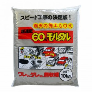 家庭化学工業 超速乾60分モルタル 10kg グレー【メーカー直送】代引き・銀行振込前払い・同梱不可