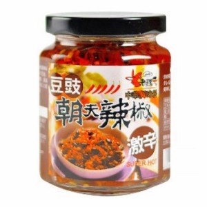 老騾子牌朝天系列豆鼓朝天辣椒(豆鼓入り激辛味調味料) 105g×24本 210209 |b03