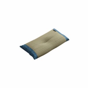 KOBA-GUARD 制菌 抗菌防臭 消臭 い草 くぼみ平枕 約50×30cm ブルー 7559109 |b03