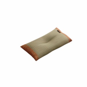 KOBA-GUARD 制菌 抗菌防臭 消臭 い草 くぼみ平枕 約50×30cm オレンジ 7559409【送料無料】（同梱・代引不可）