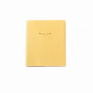 シンプル マタニティアルバム simple maternity album GMA-02 pastel yellow【送料無料】