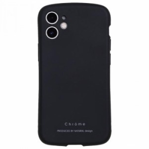 送料無料 2500円Chrome iPhone12専用背面型スマホケース ブラック iP20_61-CH02 |b03
