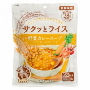 11421638 アルファー食品 サクッとライス 野菜カレースープ 190g ×40袋セット |b03