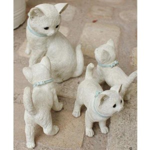 KH-61032 ファミリーキャット ガーデンオーナメント FAMILY CAT