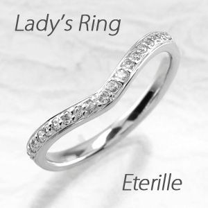 エタニティリング ダイヤモンド ハーフ V字 プラチナ 900 マリッジエタニティリング ダイヤモンド結婚指輪
