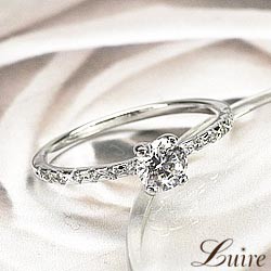 ダイヤモンド リング 0.3ct Gカラー SIクラス 婚約指輪 エンゲージリングプラチナ900