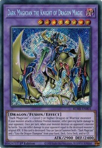 遊戯王 英語(EU版) BLMR-EN001 竜魔導騎士ブラック・マジシャン/Dark Magician the Knight of Dragon Magic (シークレットレア)