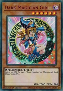 遊戯王 英語(EU版) LDS3-EN082 ブラック・マジシャン・ガール/Dark Magician Girl (ウルトラレア 赤） ランクA