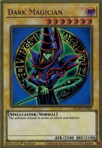 遊戯王 MGED-EN002 ブラック・マジシャン/Dark Magician (プレミアムゴールドレア） EU 1st