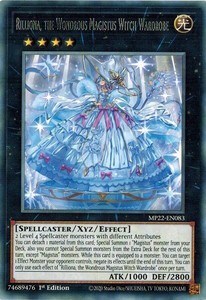 遊戯王 英語(EU版) MP22-EN083 結晶の魔女サンドリヨン/Rilliona, the Wondrous Magistus Witch Wardrobe  (レア) 2022 Tin