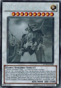 遊戯王 中古ランクB(良い) STOR-EN040 極神聖帝オーディン/Odin, Father of the Aesir (ゴーストレア）  英語