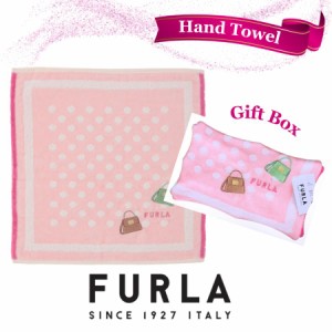 フルラ FURLA タオルハンカチ ギフト ドット ピンク 海外レディースブランド 女性 プレゼント 誕生日 お礼 お返し お祝い ギフトラッピン