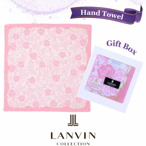 ランバン LANVIN ハンカチ ギフト ピンク 高級海外レディースブランド 女性 誕生日 プレゼント お礼 お返し お祝い ギフトラッピング