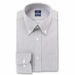 CHOYA SHIRT FACTORY スリムフィット アポロコット 長袖 ワイシャツ ボタンダウン 【CFD833-480】 