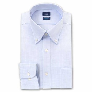 CHOYA SHIRT FACTORY スリムフィット アポロコット 長袖 ワイシャツ ボタンダウン 【CFD833-650】 