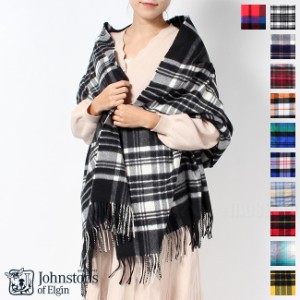 ジョンストンズ Johnstons カシミア ストール 大判 レディース カシミヤ Cashmere Tartans Stole WA56 タータンチェック 全15色 WA000056