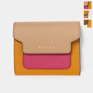 MARNI マルニ 財布 二つ折り財布 サフィアーノレザー製 ウォレット レディース PFMO0052U8LV520