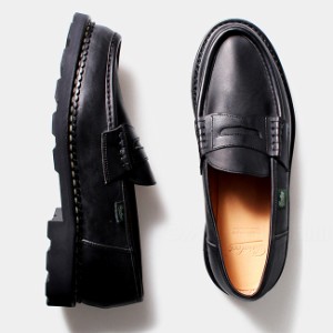 パラブーツ Paraboot ランス REIMS 大きいサイズあり ローファー レザーシューズ 革靴 ノワール Lisse Noir ブラック BLACK 99412