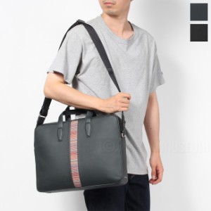 【新品未使用】 Paul Smith ポールスミス ブリーフケース ショルダーバッグ レザー BLACK M1A7249BMULTI 【BLACK】