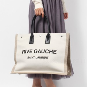 SAINT LAURENT サンローラン トート ハンドバッグ RIVE GAUCHE TOTE リヴゴーシュトート レディース キャンバス 499290FAABR