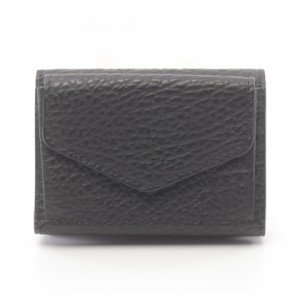 メゾン マルジェラ Maison Margiela 三つ折り財布 財布 レザー メンズ レディース ブラック系 S36UI0416P4455T8013 【新品】
