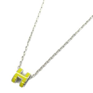エルメス HERMES ポップアッシュ ミニ ネックレス ネックレス ジュエリー シルバーメッキ レディース イエロー系 ジョーヌミモザ 【中古