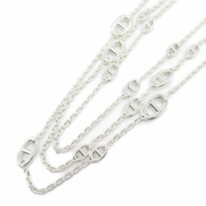 エルメス HERMES ファランドール ロング ネックレス ネックレス ジュエリー シルバー925 メンズ レディース シルバー系 【中古】