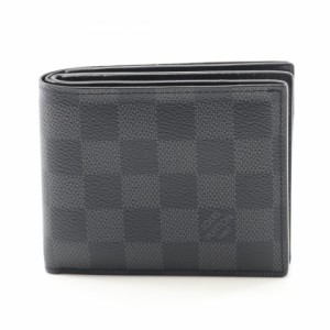 ルイ・ヴィトン LOUIS VUITTON ポルトフォイユ アメリゴNM ダミエグラフィット 二つ折り財布 財布 PVCコーティングキャンバス メンズ ブ