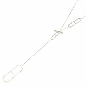 エルメス HERMES エヴァー シェーヌダンクル ロングネックレス ネックレス ジュエリー シルバー925 レディース シルバー系 【中古】