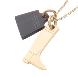 エルメス HERMES アミュレット マロキニエ PM ネックレス ジュエリー GP（ゴールドメッキ） バッファローホーン レディース ゴールド系 /