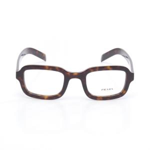 プラダ ロゴ サングラス SPR22Z ブラウン ベージュ プラスチック  