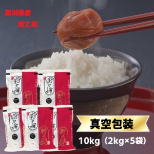 白米 10kg  2kg×5袋 令和5年産 新潟県産 新之助 送料無料 【米袋は窒素充填包装】 即日出荷 米 10kg 送料無料　新之助米 10kg