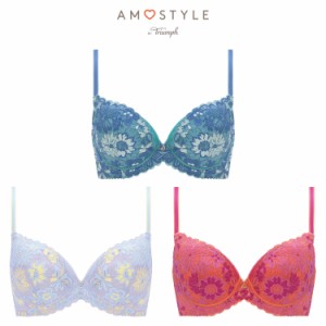 (アモスタイル)AMOSTYLE チャーミングラマー ブラジャー レトロポップ(B,C,Dカップ) AMST1469 WHU JX