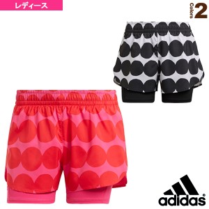 [アディダス ランニング ウェア（レディース）]MARIMEKKO 2IN1／ADIDAS×マリメッコ マラソン 20 2-IN-1ショーツ／レディース（BL841）