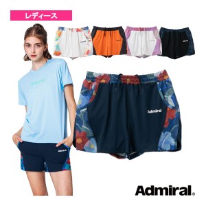 [アドミラル(Admiral) テニス・バドミントン ウェア（レディース）]サイドスリットグラフィックショーツ／レディース（ATLA335）