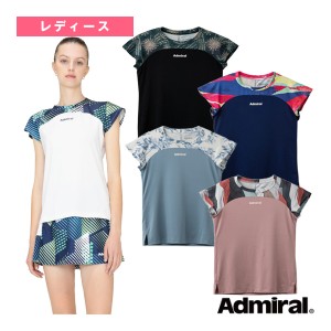 [アドミラル(Admiral) テニス・バドミントン ウェア（レディース）]ドルマングラフィックTシャツ／レディース（ATLA402）