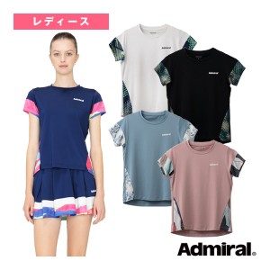 [アドミラル(Admiral) テニス・バドミントン ウェア（レディース）]シェイプスイッチグラフィックTシャツ／レディース（ATLA403）