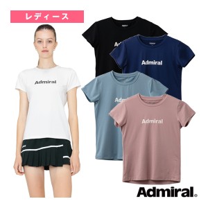 [アドミラル(Admiral) テニス・バドミントン ウェア（レディース）]ミニマルビッグロゴTシャツ／レディース（ATLA409）