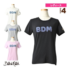 [バルデマッチ テニス・バドミントン ウェア（レディース）]デニムロゴTシャツ／レディース（BDM-C1214）