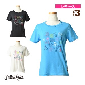 [バルデマッチ テニス・バドミントンウェア（レディース）]プリントTシャツ／レディース（BDM-C1215）