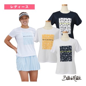 [バルデマッチ テニス・バドミントン ウェア（レディース）]プリントTシャツ／レディース（BDM-D1204）