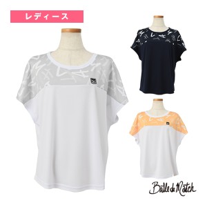 [バルデマッチ テニス・バドミントンウェア（レディース）]切替Tシャツ／レディース（BDM-D1205）