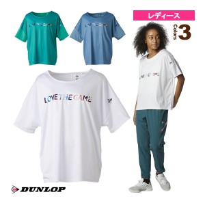 [ダンロップ テニス・バドミントン ウェア（レディース）]オーバーサイズTシャツ／レディース（DAL-8320W）