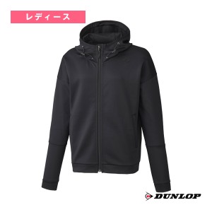 [ダンロップ テニスウェア（レディース）]フード付きスウェットシャツ／レディース（DAN-3420W）