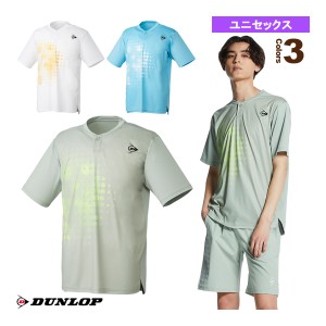 [ダンロップ テニス・バドミントン ウェア（メンズ/ユニ）]ゲームシャツ／ユニセックス（DAP-1341）