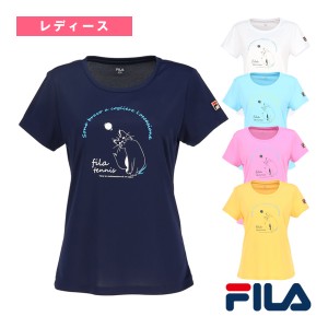 [フィラ テニス・バドミントン ウェア（レディース）]グラフィックTシャツ／レディース（VL2870）