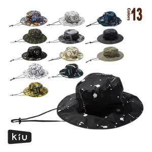 [KiU ライフスタイル アクセサリ・小物]UVアンドレイン パッカブルサファリハット／UV＆RAIN PACKABLE SAFARI HAT（K85）