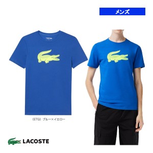 [ラコステ テニス・バドミントン ウェア（メンズ/ユニ）]コットンブレンドウルトラドライロゴプリントTシャツ／メンズ（TH2042-99）