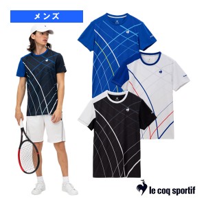 [ルコック テニス・バドミントンウェア（メンズ/ユニ）]グラフィックゲームシャツ／メンズ（QTMXJA90）